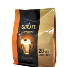 کاپوچینو سوکافه وزن 22.5 گرم بسته 20 عددی