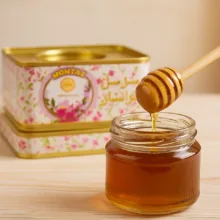 عسل چهل گیاه ممتاز خوانسار وزن 1000 گرم بسته بندی حلبی