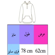 هودی زنانه مدل سیمپل کد 00 رنگ مشکی