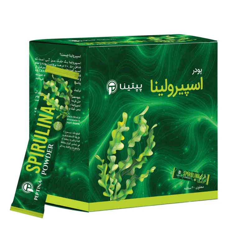 پودر اسپیرولینا سبز پپتینا بسته 30 عددی