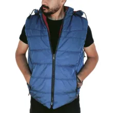 پافر دورو مردانه مدل DR-03 رنگ آبی قرمز