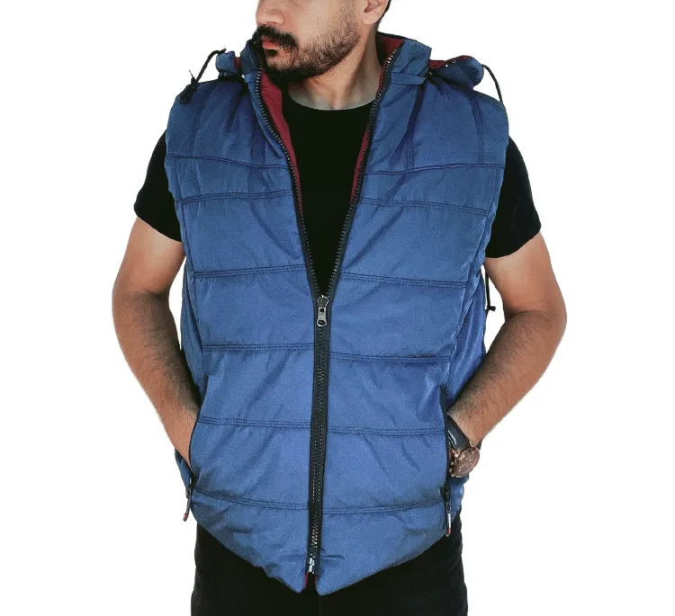 پافر دورو مردانه مدل DR-03 رنگ آبی قرمز
