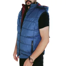 پافر دورو مردانه مدل DR-03 رنگ آبی قرمز