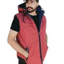 پافر دورو مردانه مدل DR-03 رنگ آبی قرمز