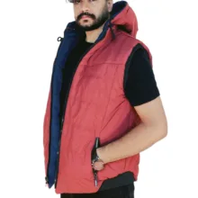 پافر دورو مردانه مدل DR-03 رنگ آبی قرمز