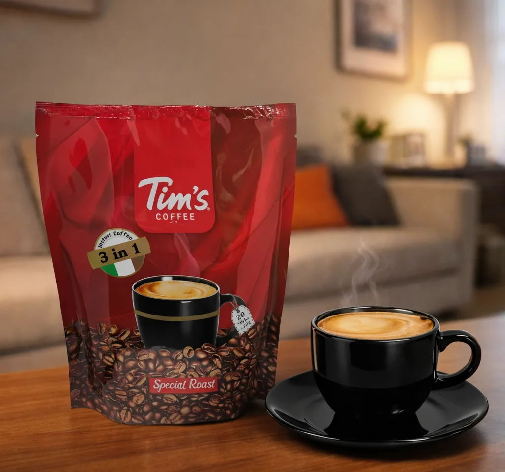 قهوه فوری 3×1 تیمز وزن 18 گرم بسته 20 عددی
