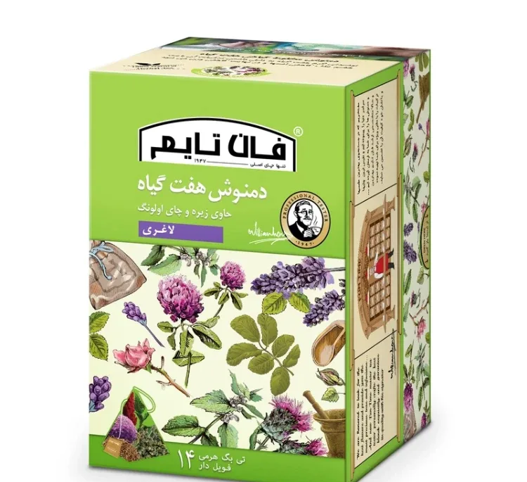 دمنوش گیاهی هفت گیاه فان تایم بسته 14 عددی