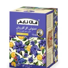 دمنوش گیاهی گل گاوزبان فان تایم بسته 14 عددی