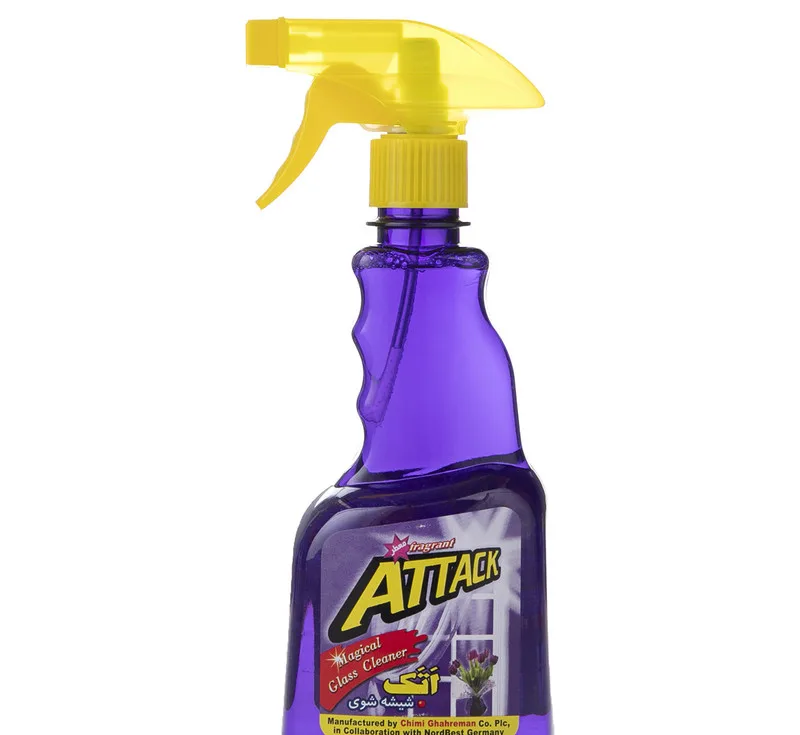 اسپری شیشه پاک کن اتک مدل Purple حجم 500 میلی لیتر