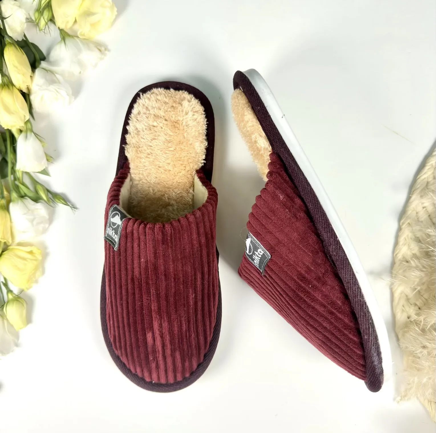 دمپایی حوله ای نیکتا مدل آوا کد Rd-03