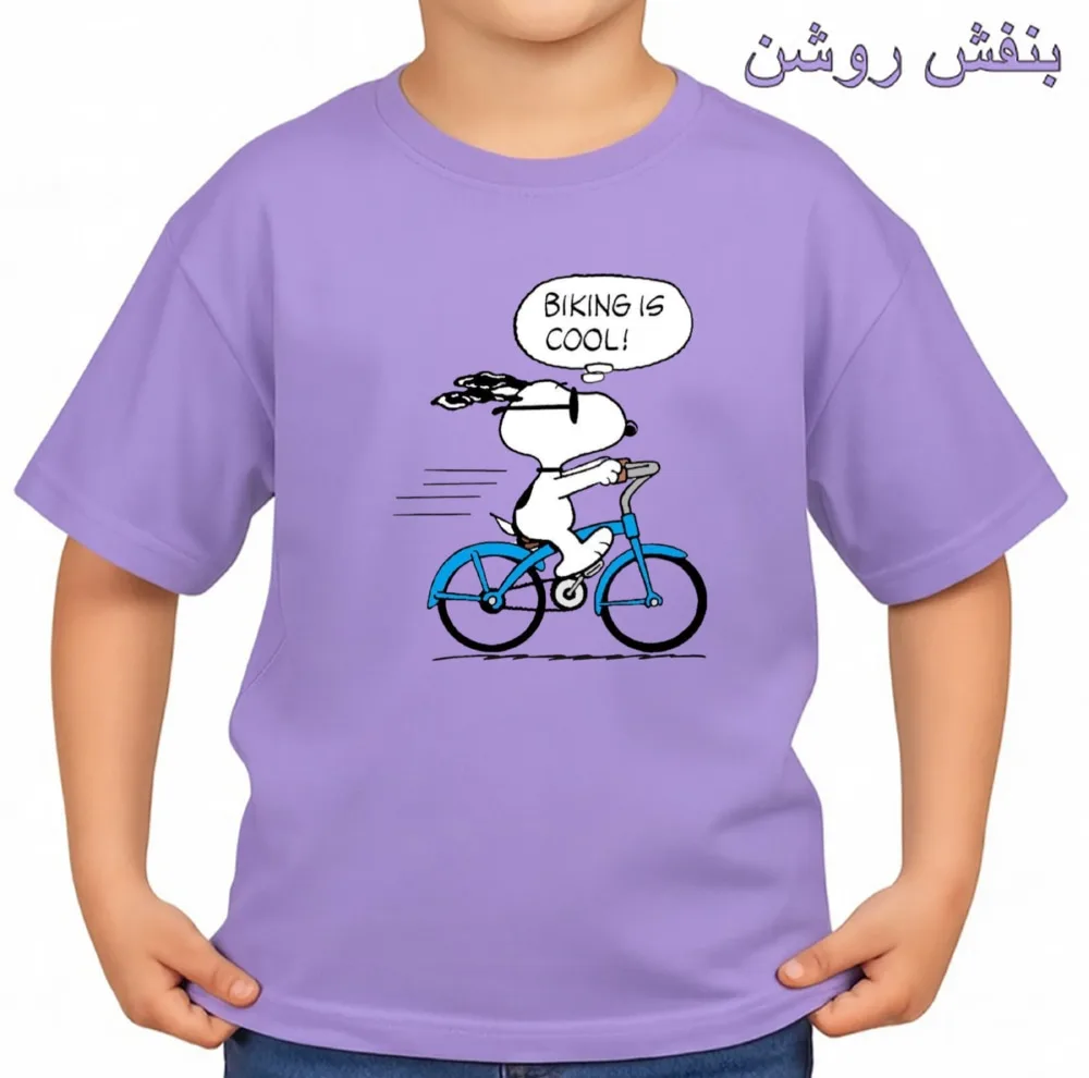 تی‌شرت آستین کوتاه بچگانه مدل اسنوپی کد v13