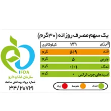 گرانولا رژیمی حاوی 50٪ مغزهای خوراکی و سیب و دارچین بانی بار وزن 380 گرم بسته 3 عددی