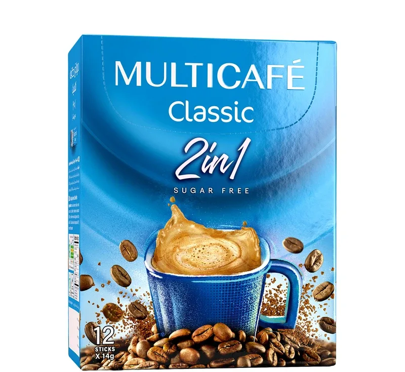 کافی میکس 2×1 بدون شکر مولتی کافه بسته 12 عددی
