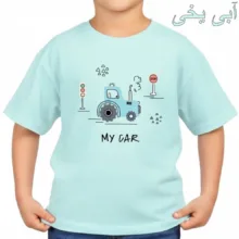 تی‌شرت آستین کوتاه بچگانه مدل تراکتور کد v1