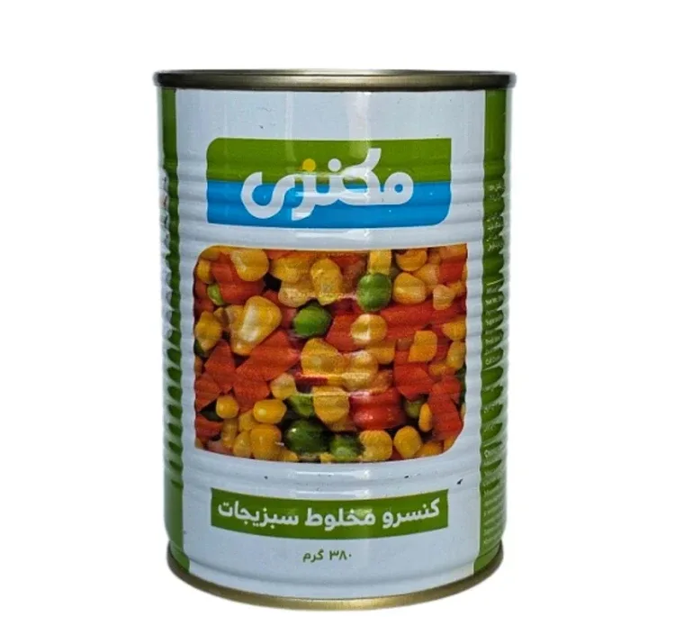 کنسرو مخلوط سبزیجات مکنزی وزن 380 گرم