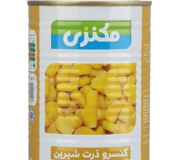 کنسرو ذرت شیرین مکنزی وزن 450 گرم