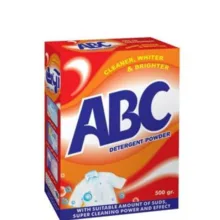 پودر شست و شوی دستی لباس ABC مدل پلاس وزن 500 گرم بسته 5 عددی