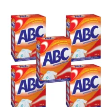 پودر شست و شوی دستی لباس ABC مدل پلاس وزن 500 گرم بسته 5 عددی