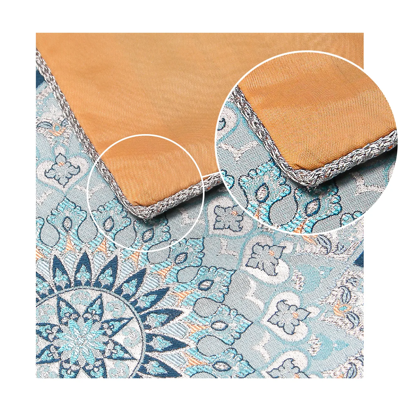 رومیزی ترمه عدل طرح بهاران پرطاووسی
