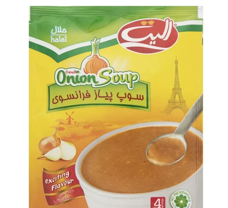 سوپ پیاز فرانسوی الیت وزن 65 گرم