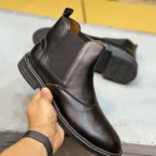 نیم بوت مردانه مدل چلسی ضد آب کد 4806 رنگ مشکی