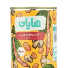 کنسر لوبیا چیتی با قارچ هایلی وزن 380 گرم