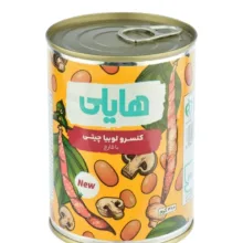 کنسر لوبیا چیتی با قارچ هایلی وزن 380 گرم