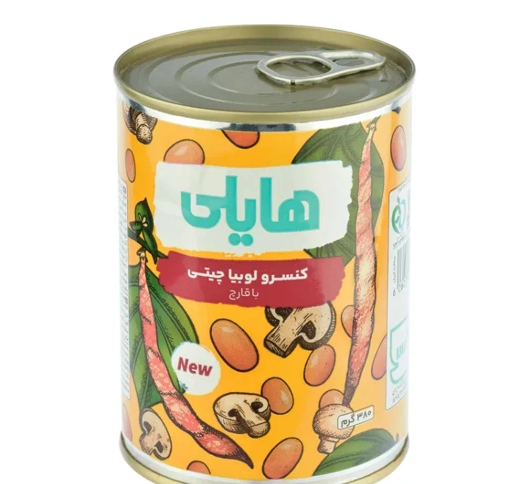 کنسر لوبیا چیتی با قارچ هایلی وزن 380 گرم