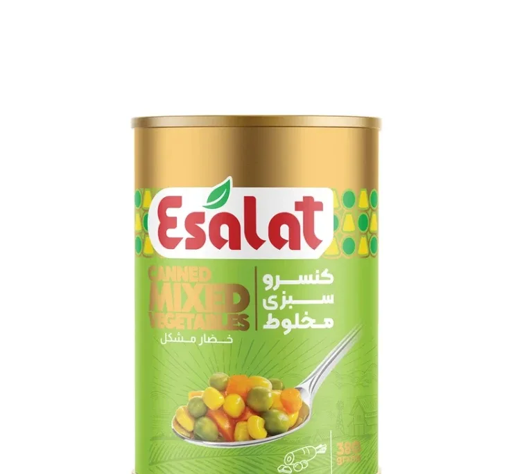 کنسرو سبزی مخلوط اصالت وزن 380 گرم