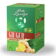 چای سبز و زنجبیل دو غزال وزن 100 گرم