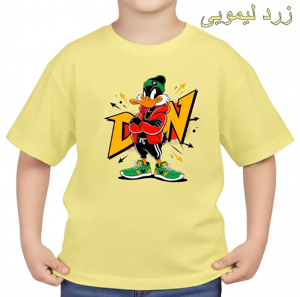 تی‌شرت آستین کوتاه بچگانه مدل اردک کد v6
