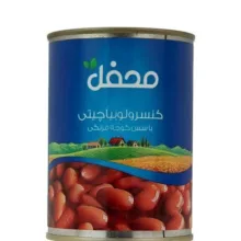 کنسرو لوبیا چیتی در سس گوجه فرنگی محفل وزن 380 گرم