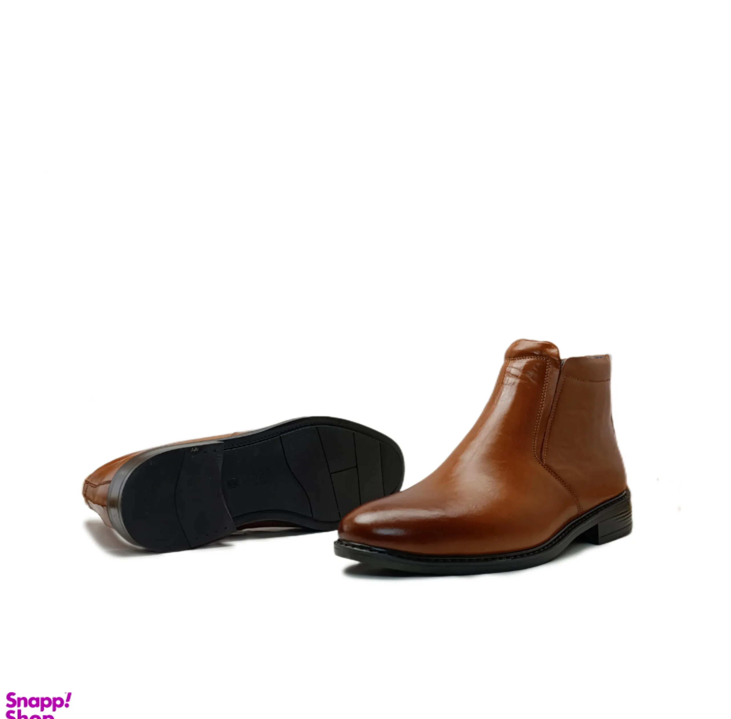 نیم بوت مردانه طرح چلسی چرم طبیعی کد si141