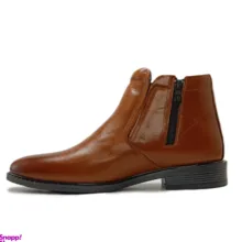 نیم بوت مردانه طرح چلسی چرم طبیعی کد si141