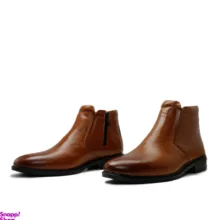 نیم بوت مردانه طرح چلسی چرم طبیعی کد si141