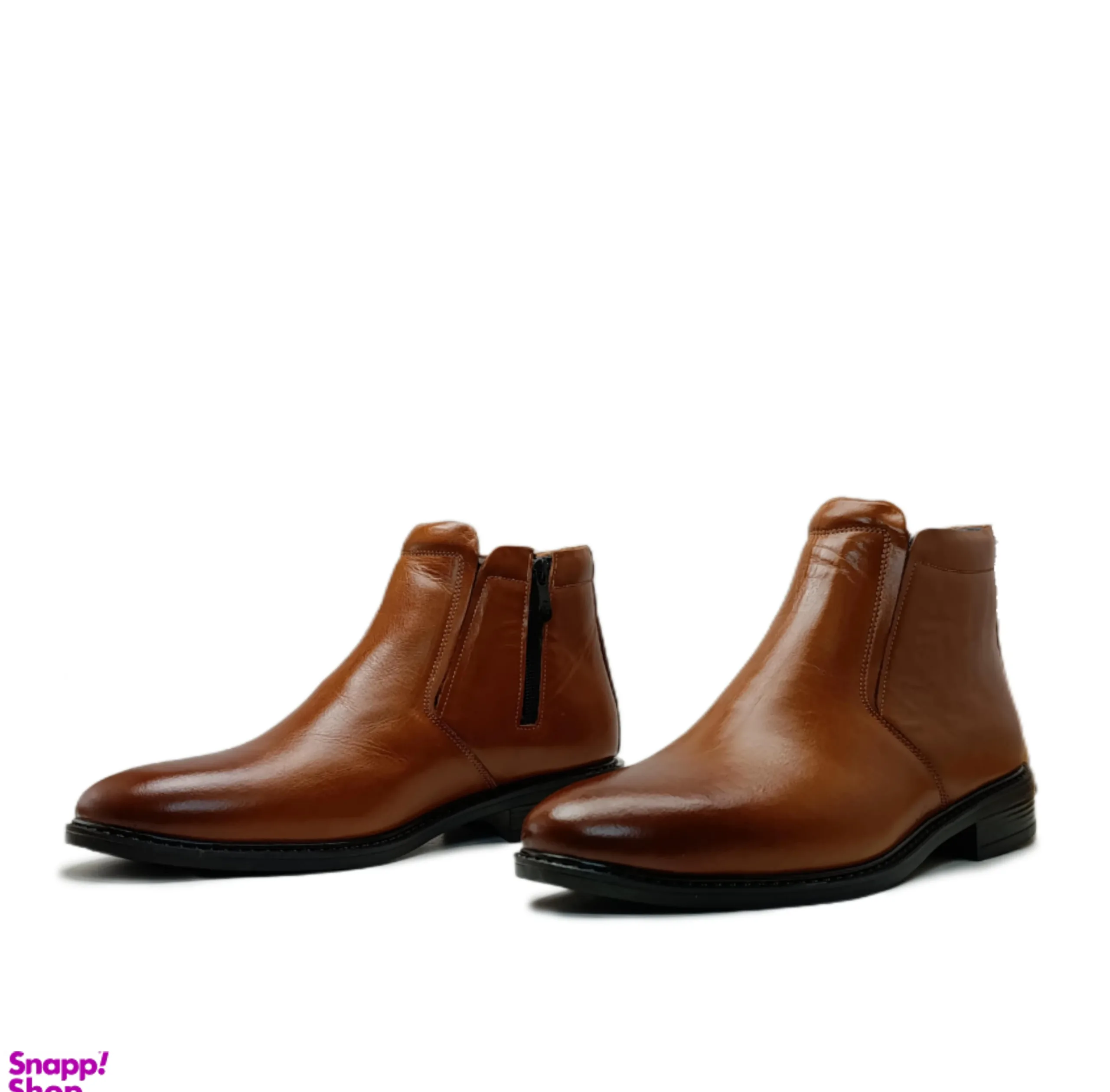 نیم بوت مردانه طرح چلسی چرم طبیعی کد si141