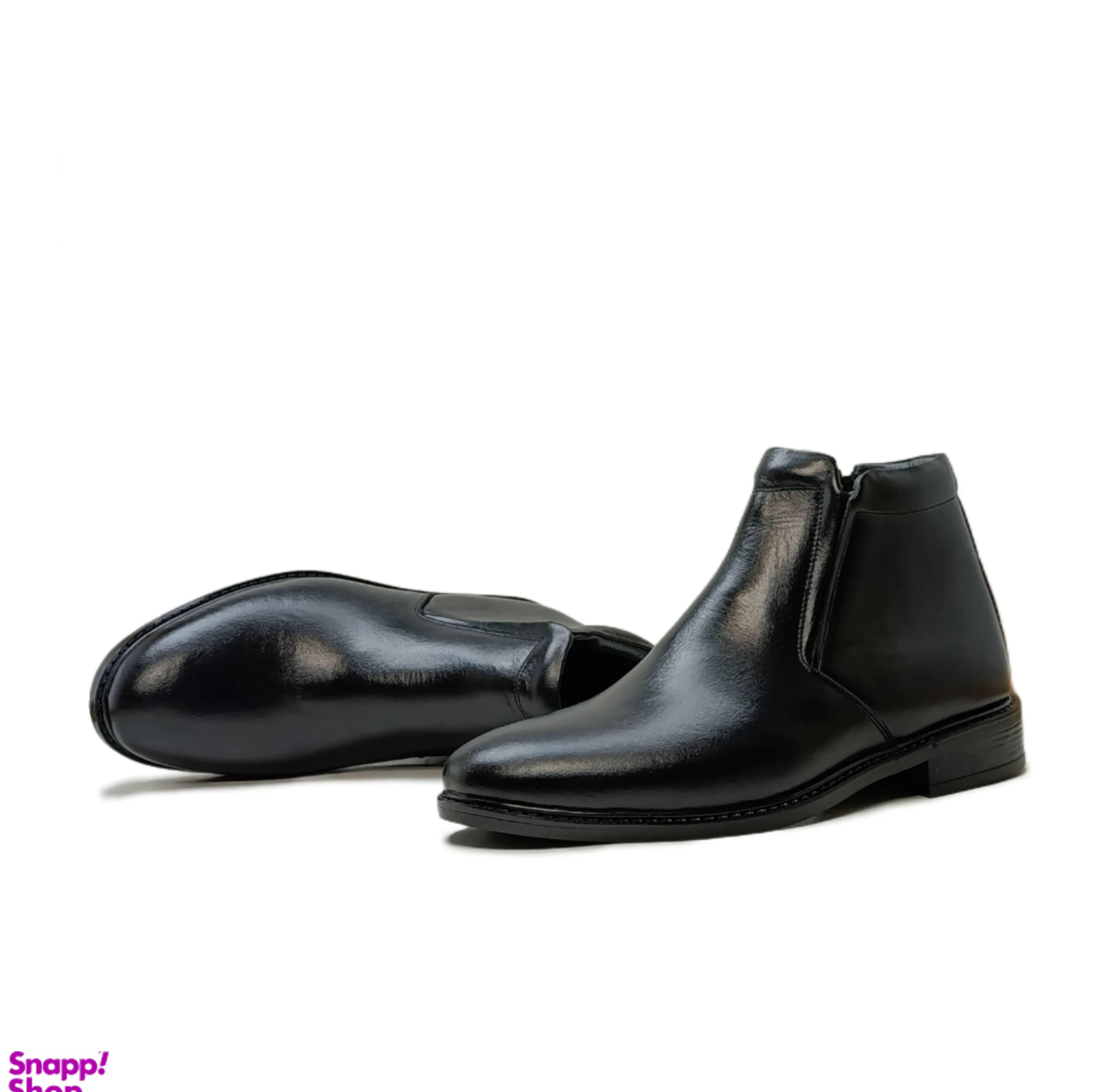 نیم بوت مردانه طرح چلسی چرم طبیعی کد si141