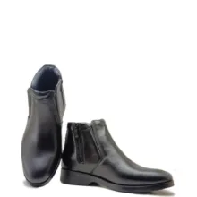 نیم بوت مردانه طرح چلسی چرم طبیعی کد si934