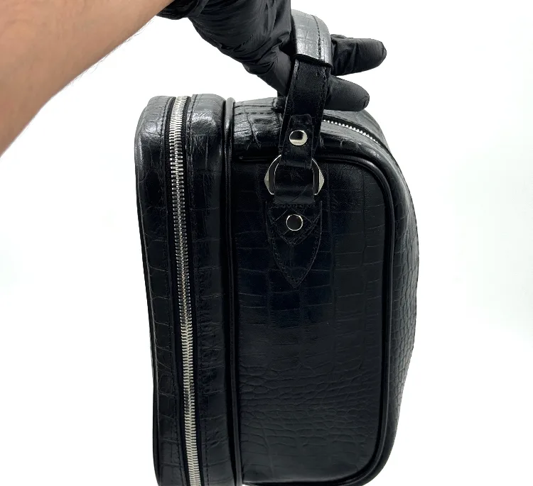 کیف دستی مردانه چرم اصل نایب مدل زیر زیپ کد 136