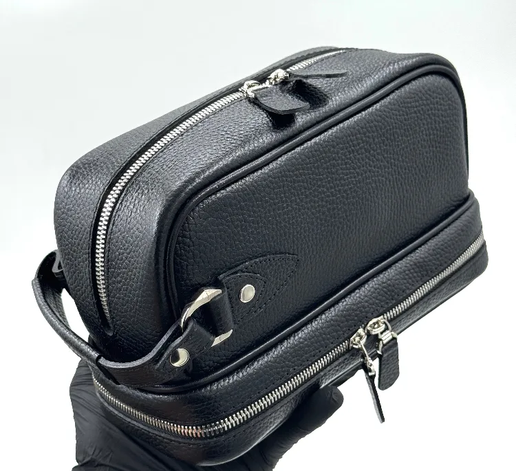 کیف دستی مردانه چرم اصل نایب مدل زیر زیپ کد 136