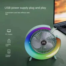پنکه شارژی مدل رنگین کمان Colorful ظرفیت 1000میلی آمپر ساعت