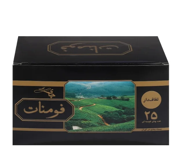 چای سیاه ارل گری لفاف دار فومنات بسته 25 عددی
