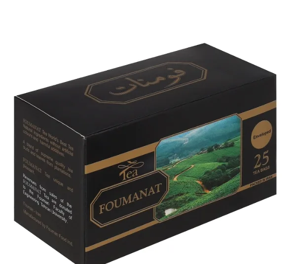 چای سیاه ارل گری لفاف دار فومنات بسته 25 عددی