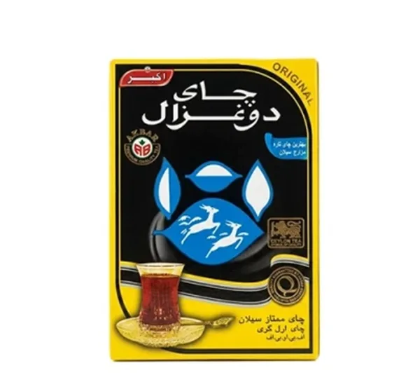 چای دو غزال معطر شیرنشان وزن 500 گرم