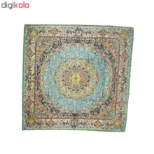ست 5 تکه رومیزی ترمه ابریشمی طرح خورشید مدل SABZ5/5
