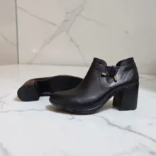 نیم بوت زنانه مدل W40 طرح ساده رنگ مشکی