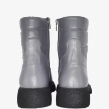 نیم بوت مردانه مونو مدل چرم طبیعی کد J5544 رنگ طوسی