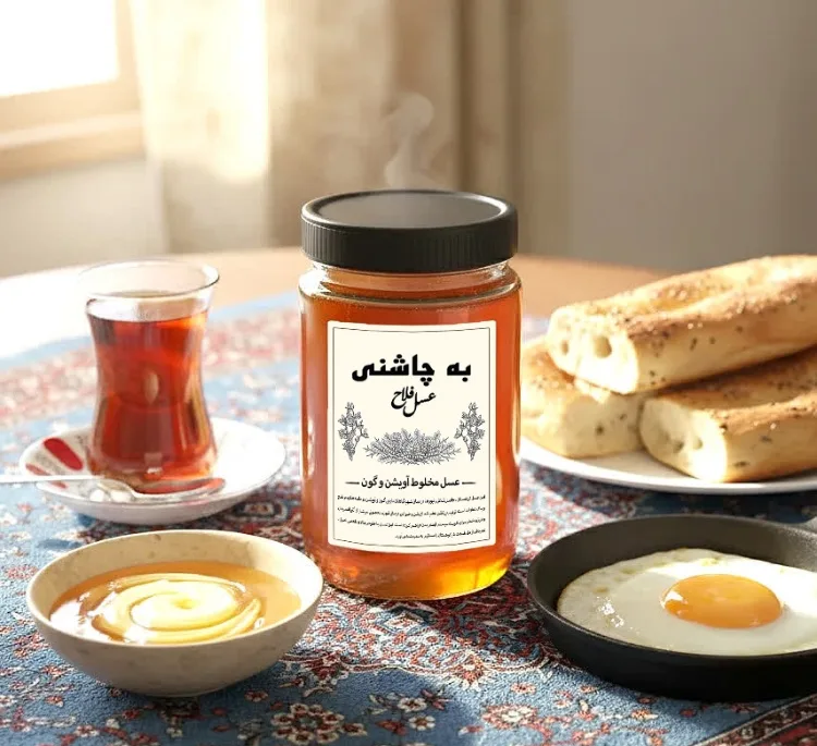 عسل مخلوط آویشن و گون به چاشنی فلاح وزن 1000 گرم