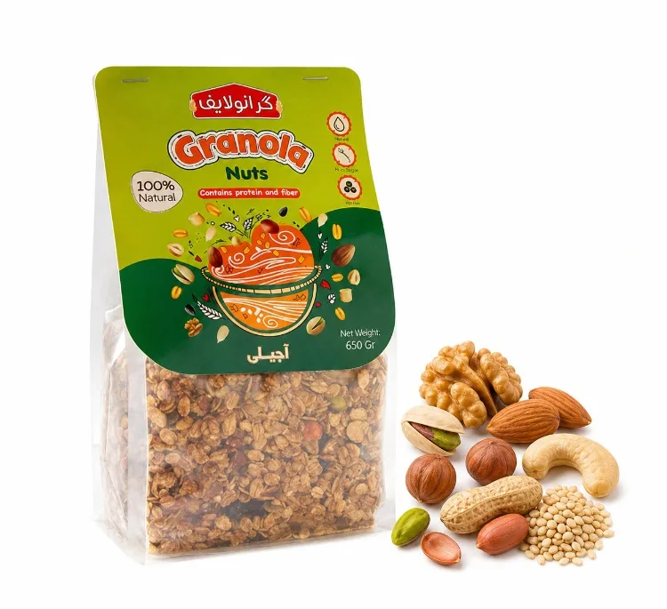 گرانولا آجیلی گرانولایف مدل هفت مغز وزن 650 گرم