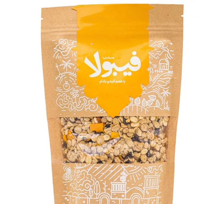 گرانولا انبه و بادام درختی فیبولا وزن 300 گرم